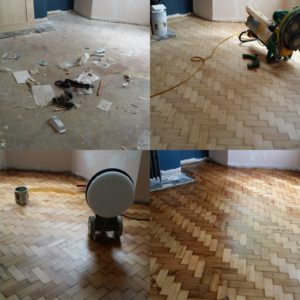 Parquet floor sander hire, before and after pics