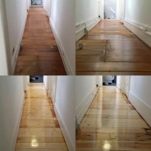 Pine Floor Board Sanding