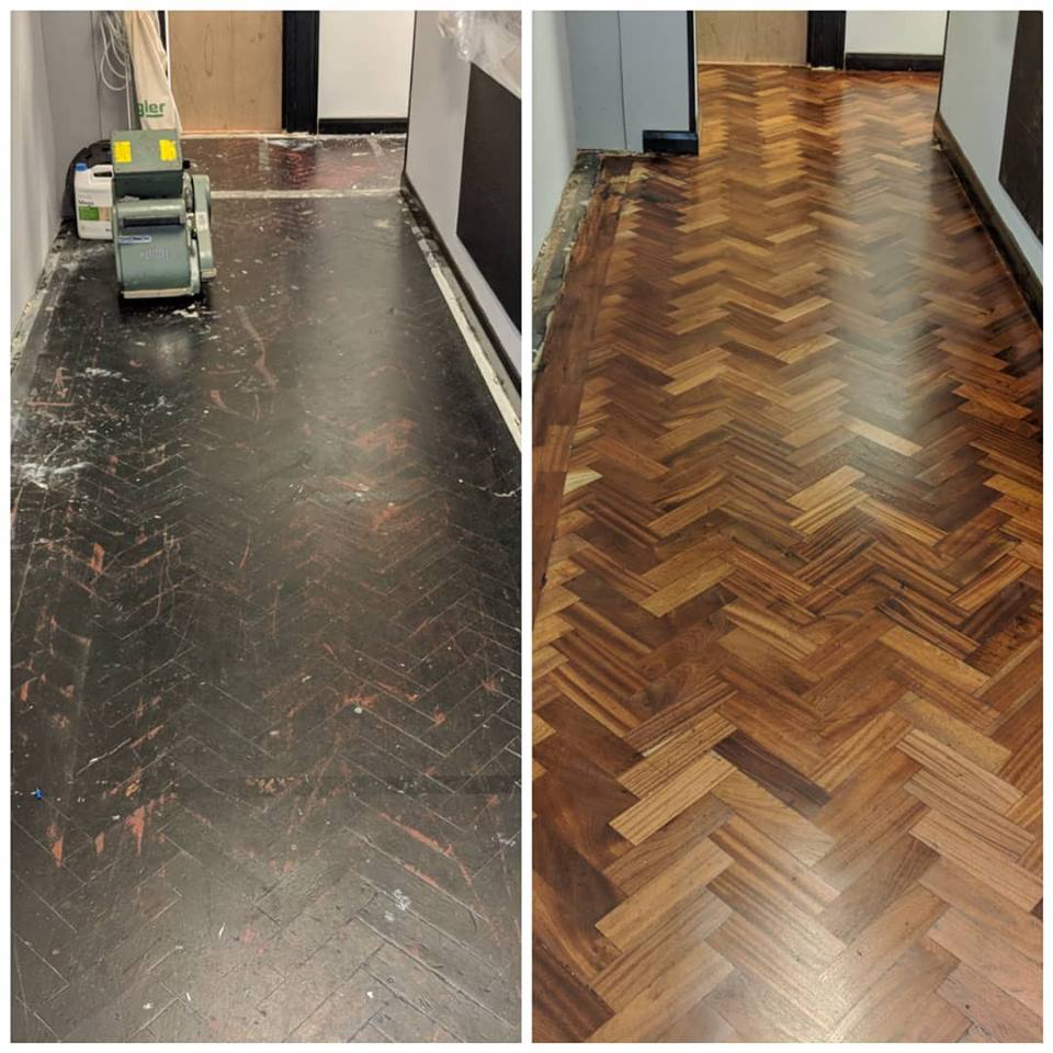 Commercial Parquet Floor Sanding And Refinishing In London For