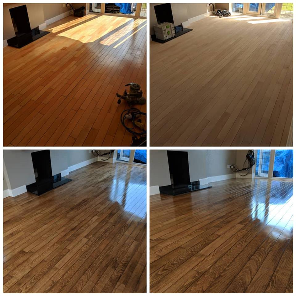 Maple wood floor sanding services in Essex