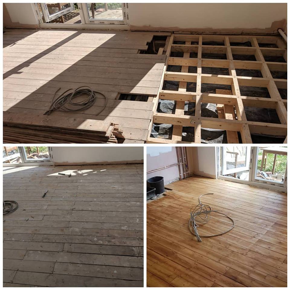 Pine Floor Sanding and Laying in Essex