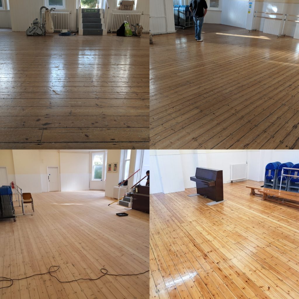 Commercial floor sanding