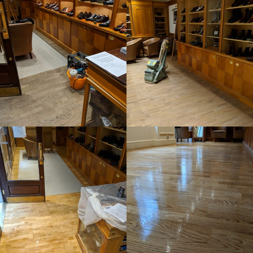 Crockett & Jones floor sanding