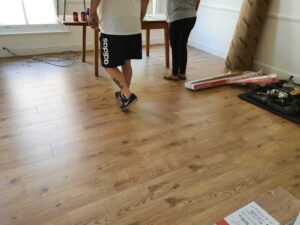 laminate floor in lounge