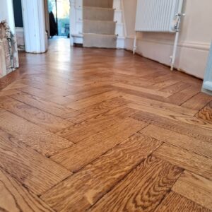 reclaimed herringbone parquet floor image 10