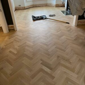 reclaimed herringbone parquet floor image 11