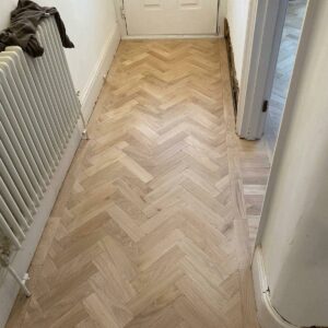 reclaimed herringbone parquet floor image 12