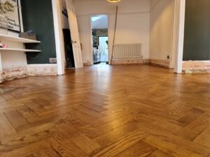 reclaimed herringbone parquet floor image 16