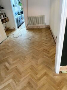 reclaimed herringbone parquet floor image 8