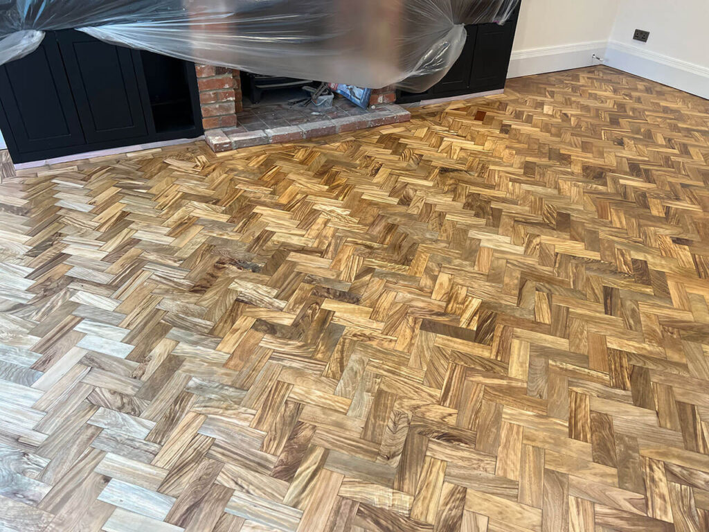 London floor sanding project
